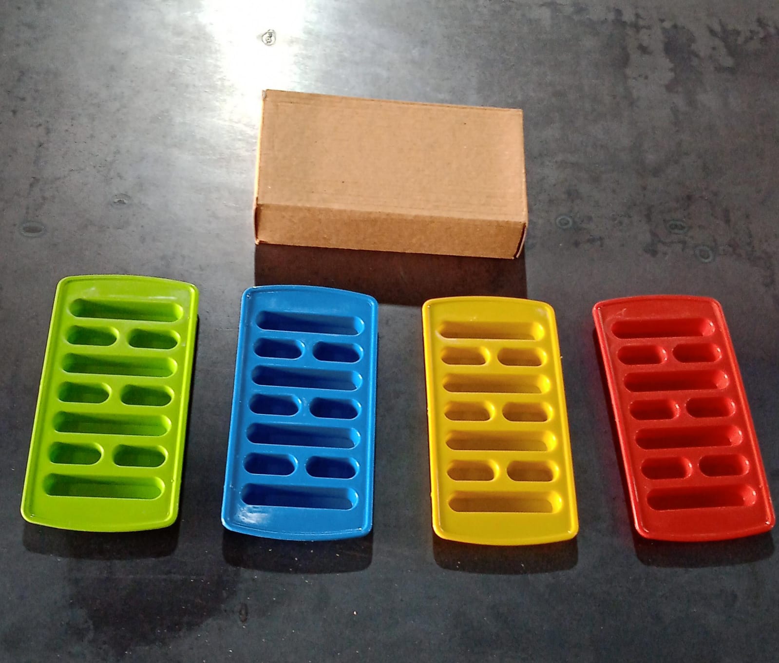 5791 , Easy to Release Flexible 10 Cubes ice Tray Easy Pop Out Flexible Plastic Long Stick Kit kat Shape Ice Cube Tray for Water Bottle & Refrigerators Pack of 4 Pcs , Multicolor 5791 , Easy to Release Flexible 10 Cubes ice Tray Easy Pop Out Flexible Plastic Long Stick Kit kat Shape Ice Cube Tray for Water Bottle & Refrigerators Pack of 4 Pcs , Multicolor